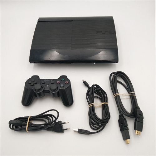 Playstation 3 Konsol - Super Slim 500 GB - SNR 03-27445840-5629054-CECH-4004C (B Grade) (Genbrug)